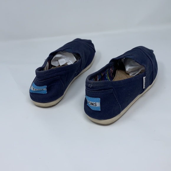 Women’s Toms Blue Canvas Classic Slip On Shoes 6 - Picture 7 of 8